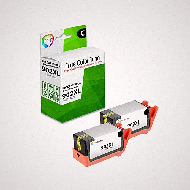 2Pk TCT 902XL 902 XL T6M14AN HY Black For HP OfficeJet 6978 6979 6950 Compatible
