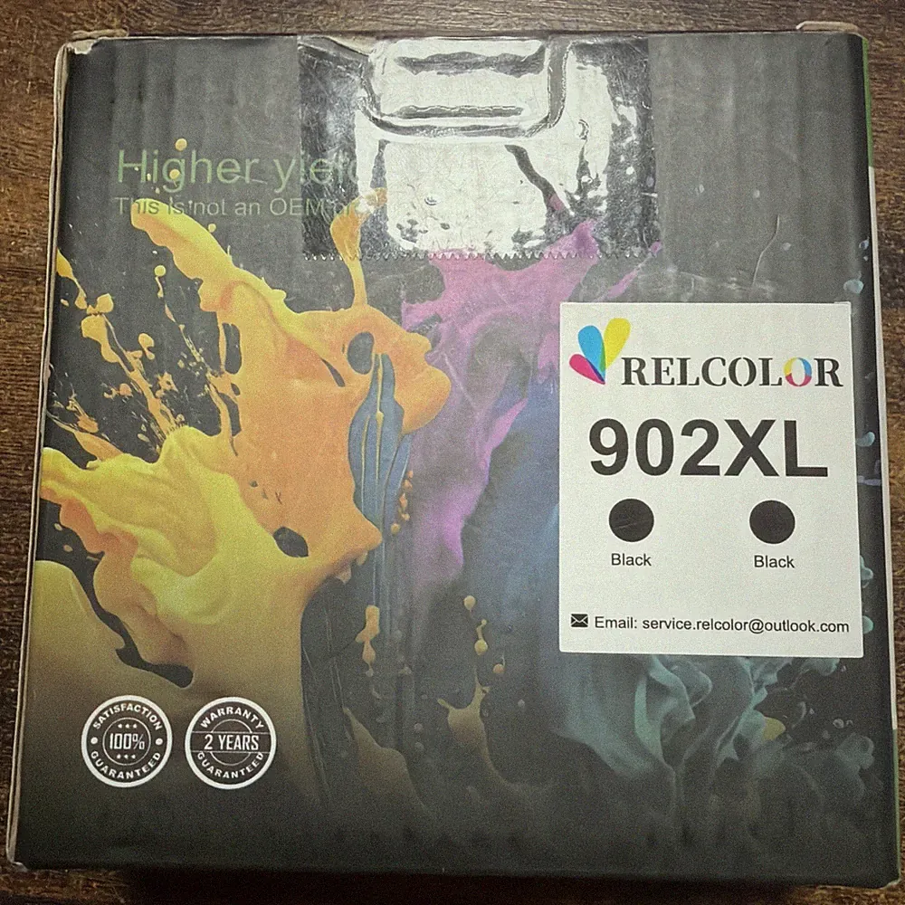 902XL Black Ink Cartridges 2-pack HP Officejet 6960 6968 6970 6975 6978