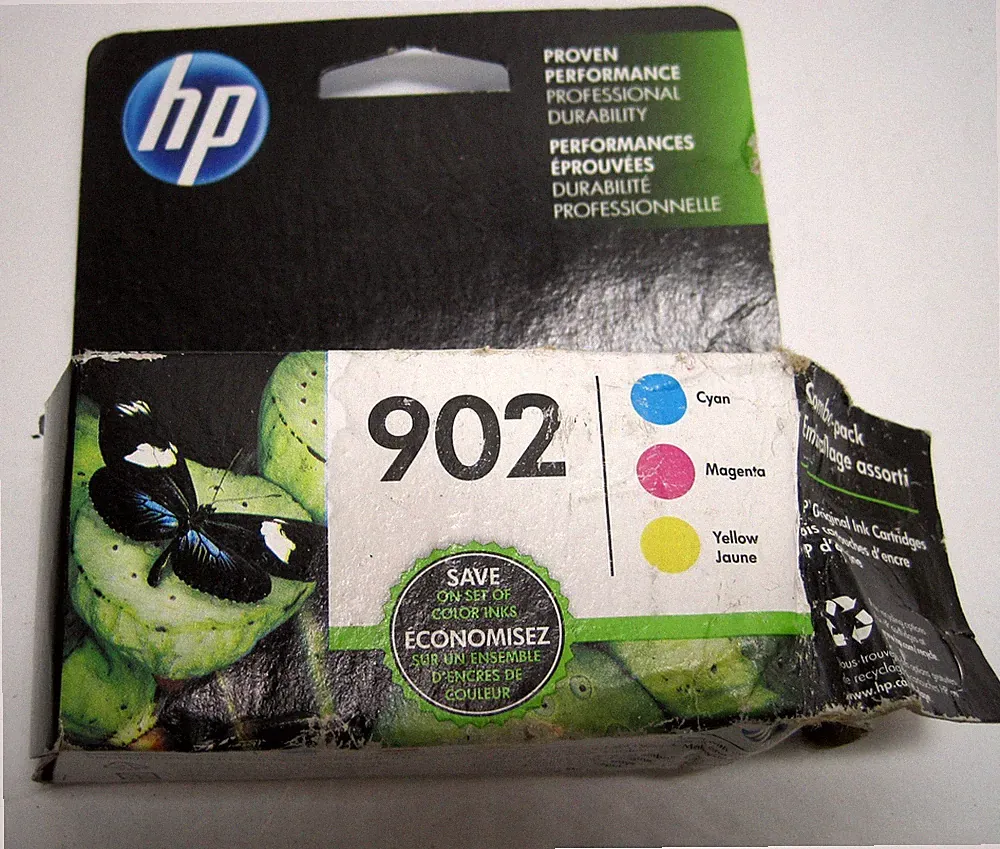 Genuine HP 902 Cyan Magenta Yellow 3PK Ink Cartridges EXP 2018