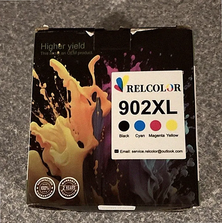 HP 902XL 902 Black Color Combo Pac Printer Ink Cartridges For Office Jet Pro NIB