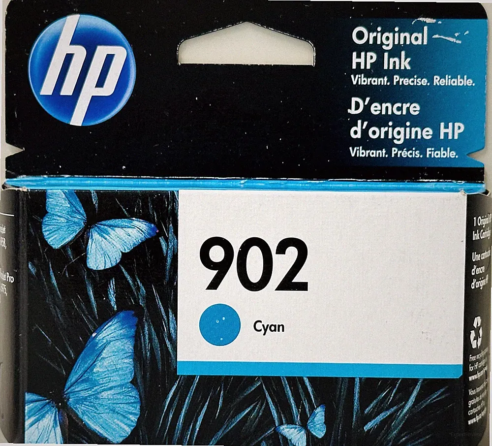 New Genuine HP 902 Cyan Ink Cartridges Box OfficeJet Pro 6961