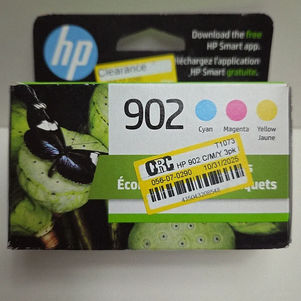 NEW GENUINE - HP 902 TRI-COLOR INK - T0A38FN - Sealed Box 6/2026